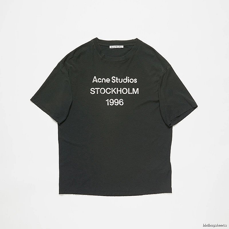 Acne Studios 2090-80 Black Style Ac908026 Stockholm Logo T-Shirt Daily Styling