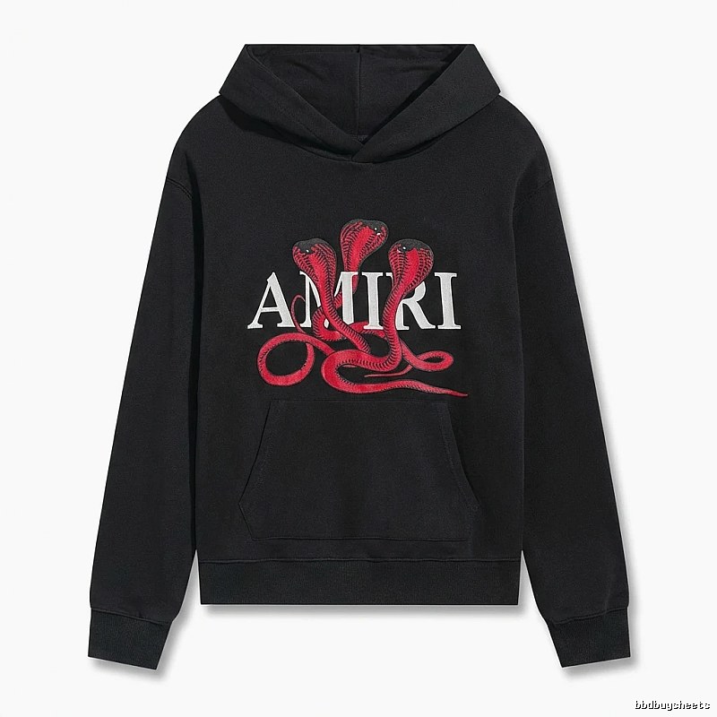 AMIRI black hoodie with snake print