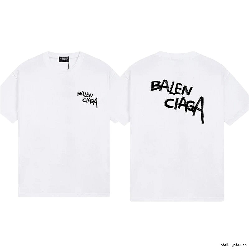 Balenciaga Graffiti Street Style White T-shirt