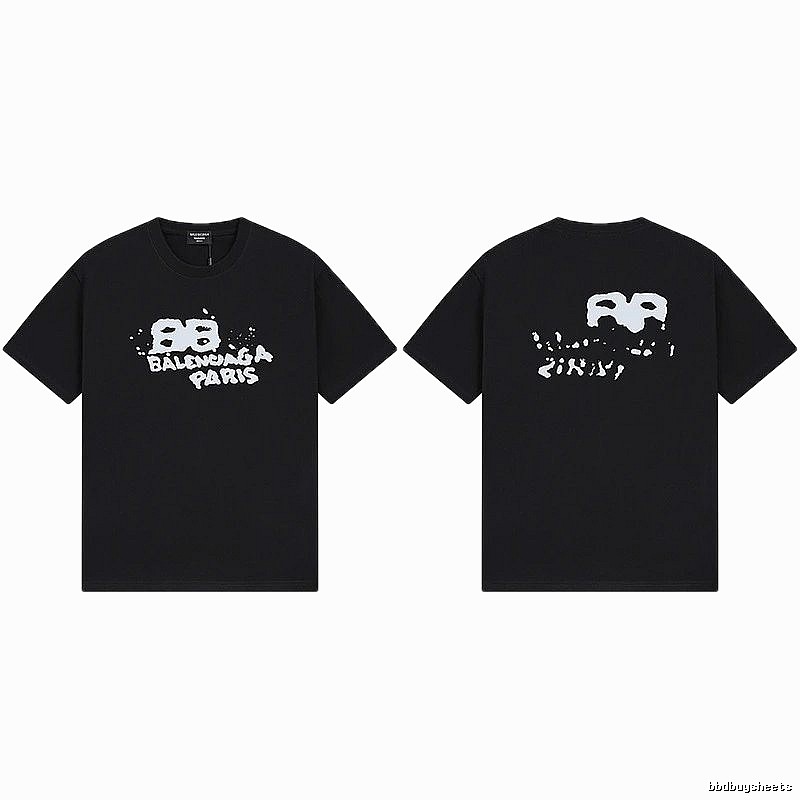 Balenciaga graffiti-style black T-shirt