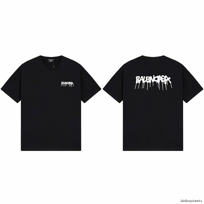Balenciaga street-style black T-shirt