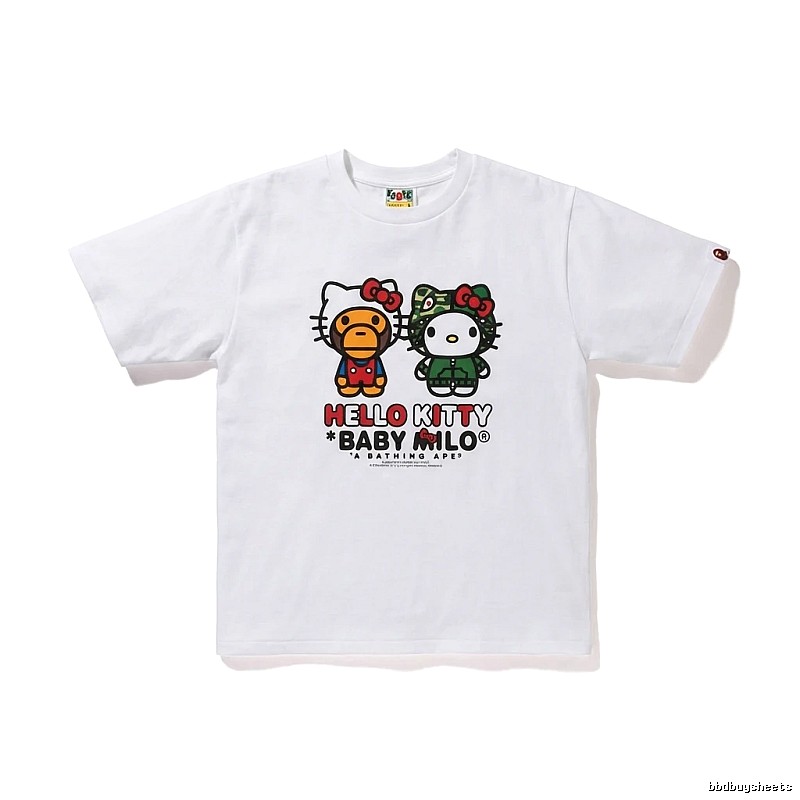 Bape Co-branded Cartoon White T-shirt