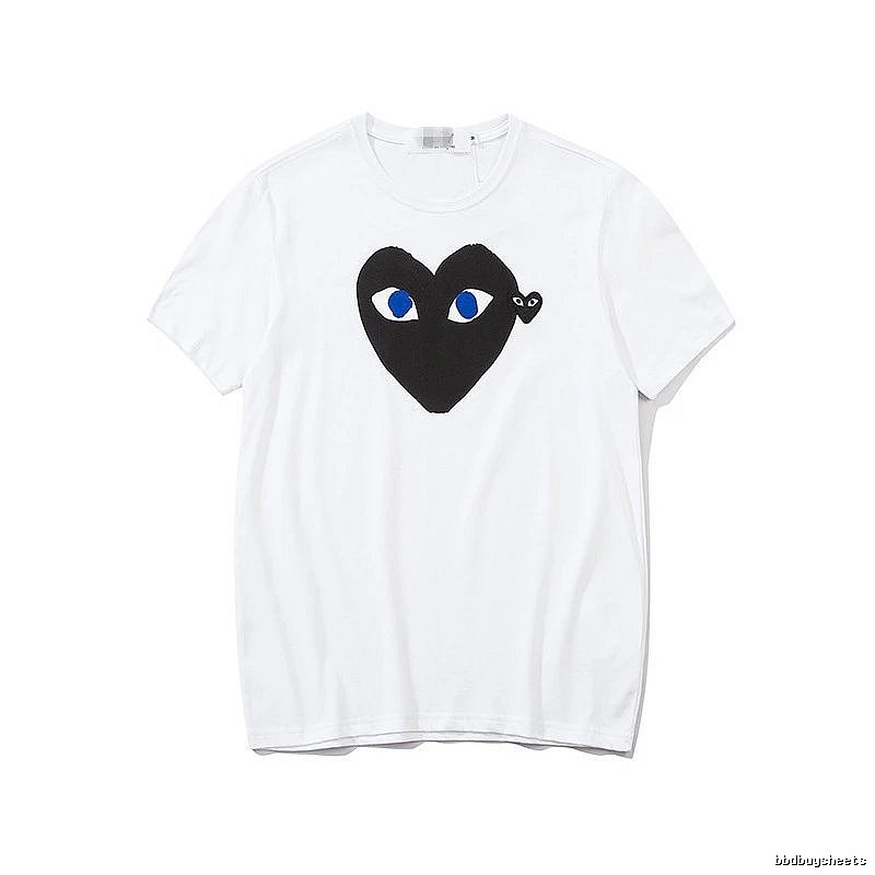 Comme des Garcons PLAY 2023-03 Black Style 2303 Heart Logo T-Shirt Poolside Style