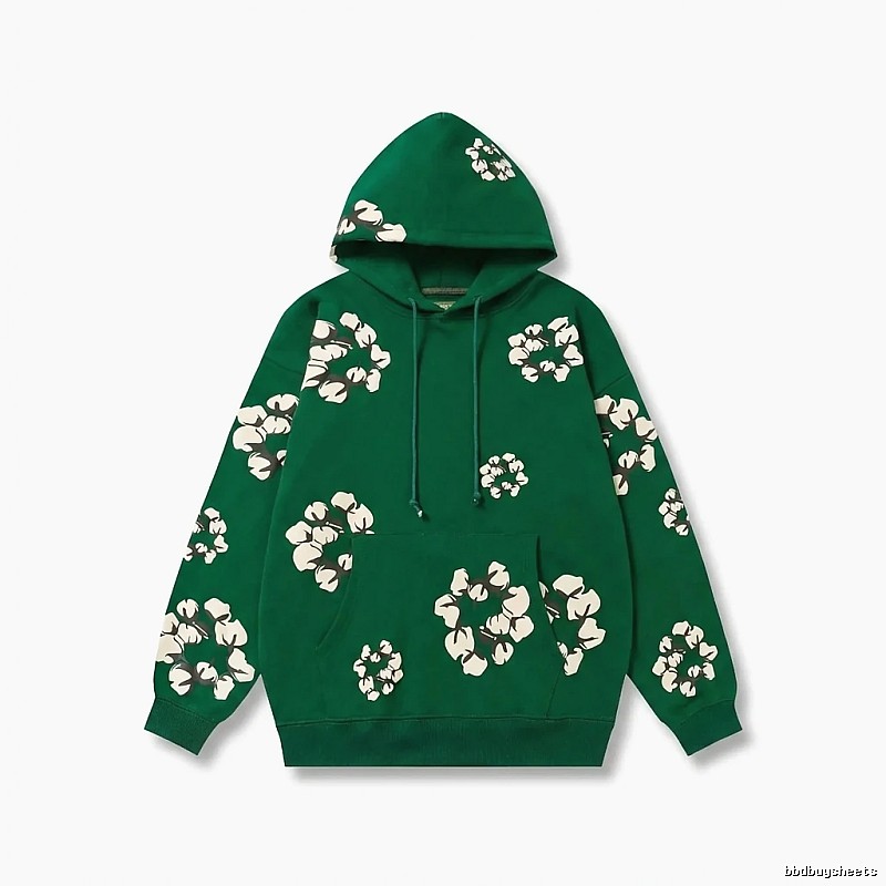 DENIM TEARS Floral Green Hoodie