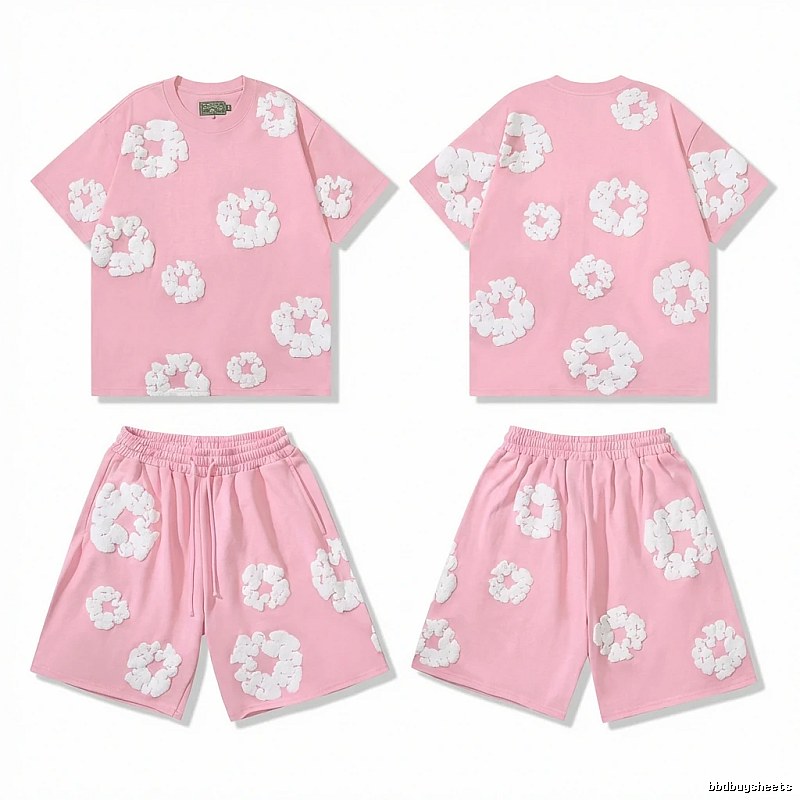 DENIM TEARS Floral Style Pink Suit