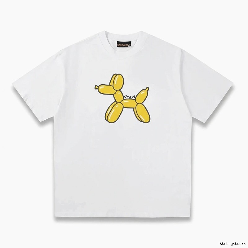 DREW Balloon Dog Simple White T-shirt