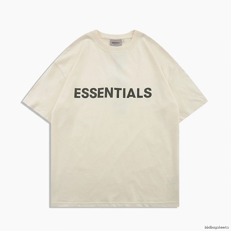 ESSENTIALS minimalist style beige T-shirt