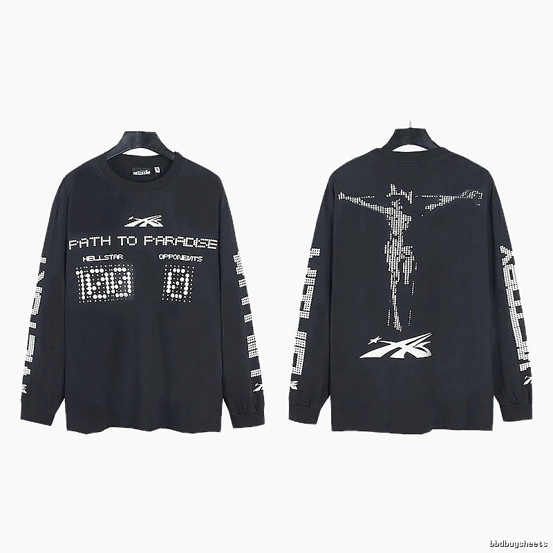 Hellstar Dark Style Printed Black Long-sleeve