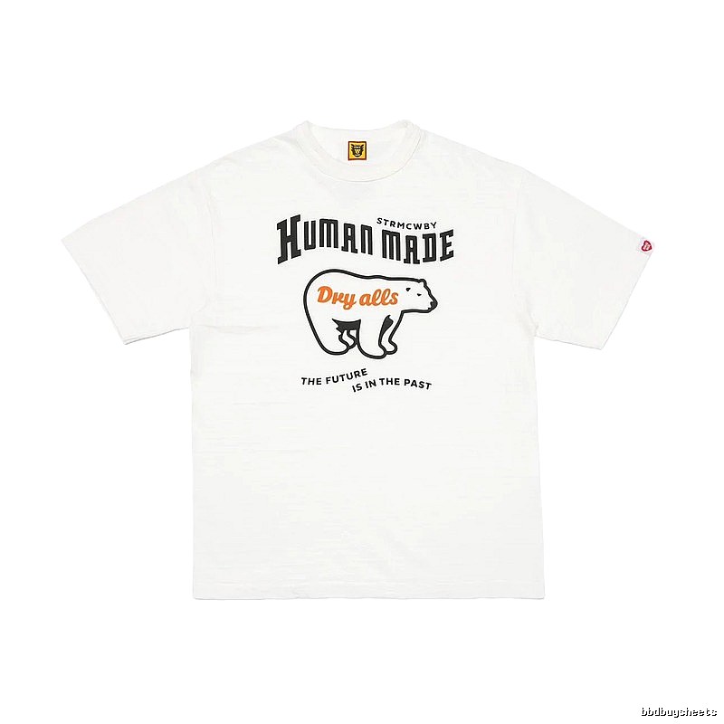 HUMAN MADE Polar Bear Print Vintage White T-Shirt