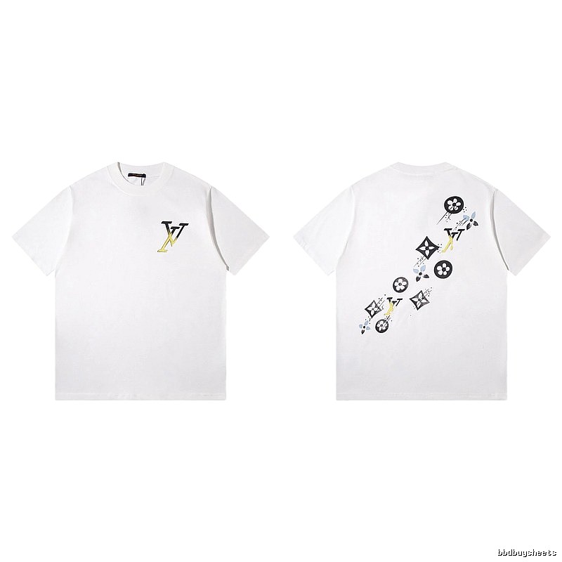 Louis Vuitton Monogram Trendy Style White T-Shirt