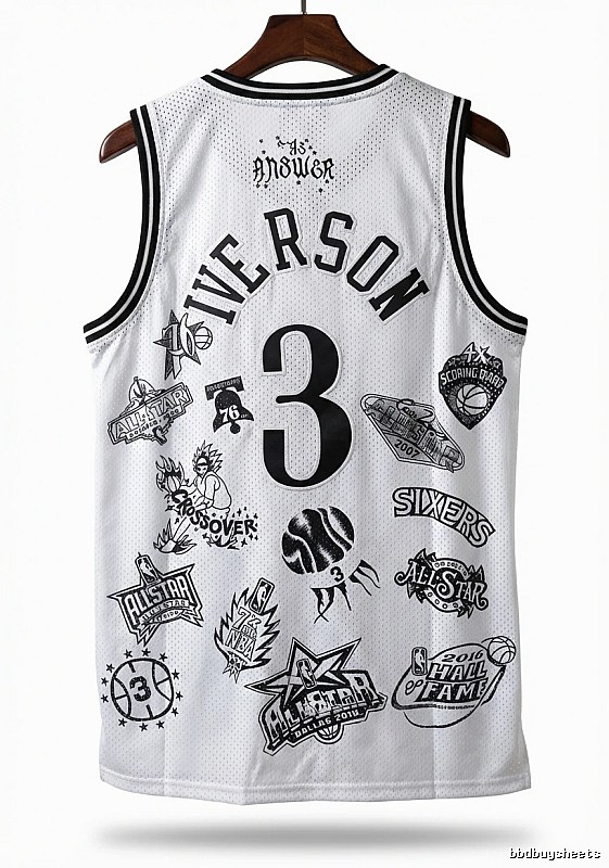 Philadelphia No. 3 Allen Iverson retro style jersey