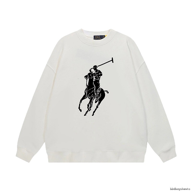 Ralph Lauren Polo Retro Style White Sweatshirt