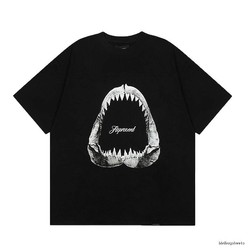 Represent Shark Jaw High Street Black Short Sleeve T-Shirt