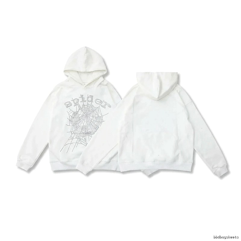 Sp5der Spider Series White Streetwear Sweatshirt