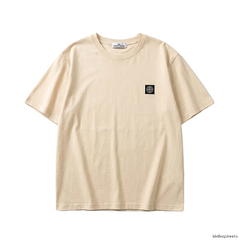 Stone Island minimalist style beige T-shirt