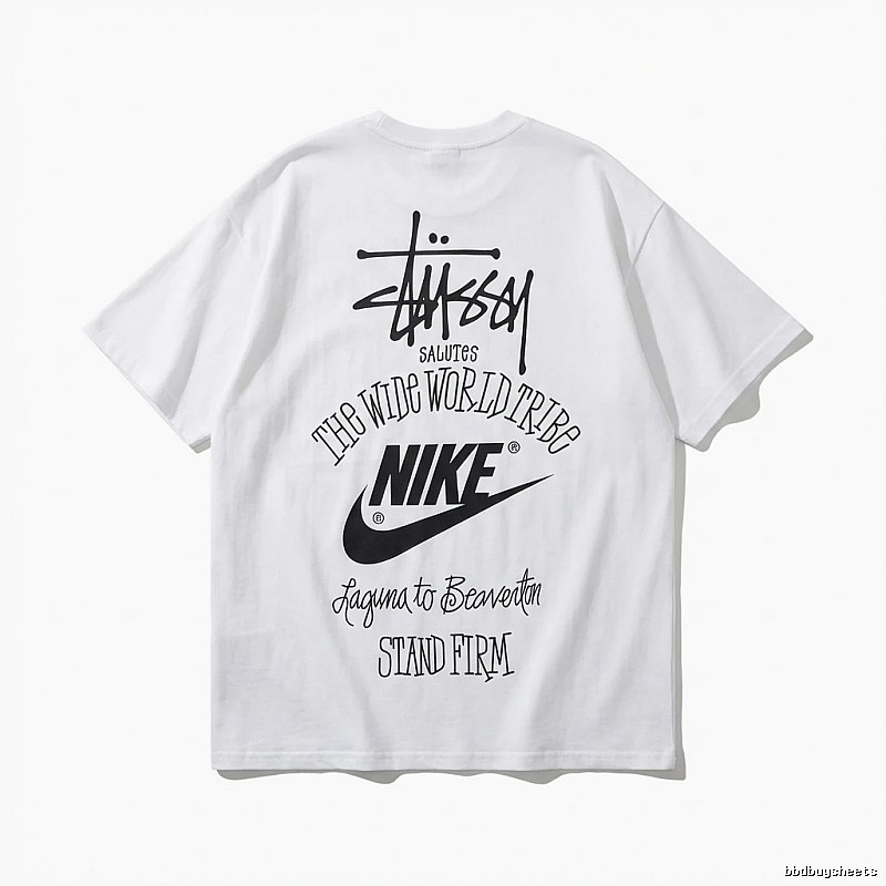 Stussy Co-branded Simple White T-shirt