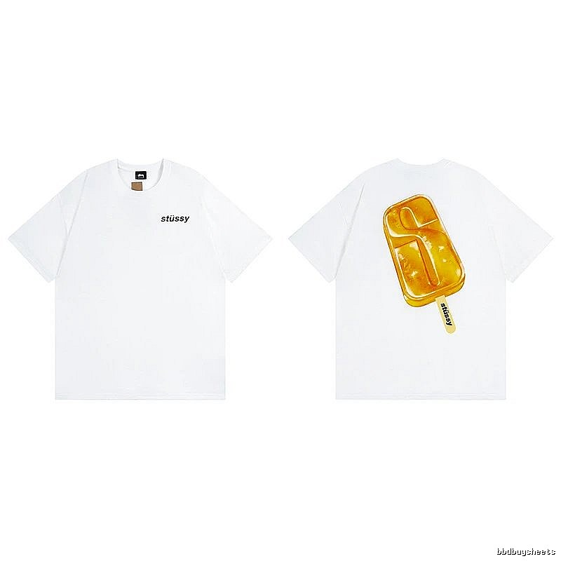 Stussy White Spider Graphic T-Shirt City Outfit Logo