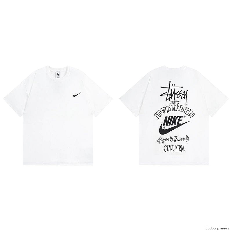 Stussy White Spider Graphic T-Shirt Poolside Style Logo