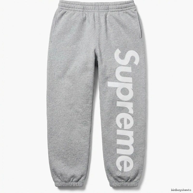 Supreme trendy brand grey sweatpants