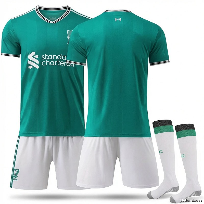 The retro-style green jersey of LFC