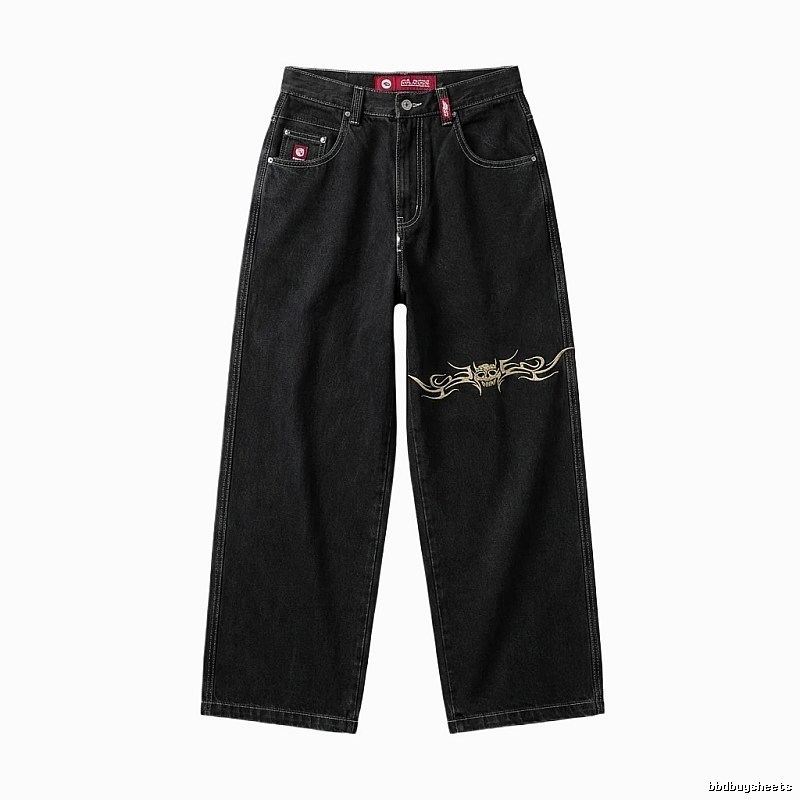 Y2K style black jeans