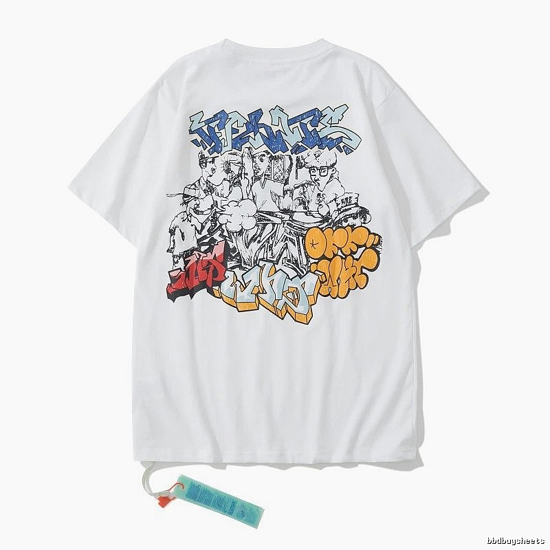 2061-23 White Style 6123 Anime Graphic T-Shirt Daily Styling