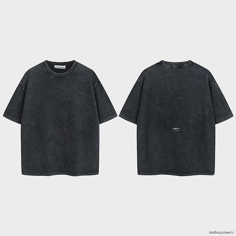 Acne Studios 2090-80 Black Style Ac908040 Stockholm Logo T-Shirt Modern Fit