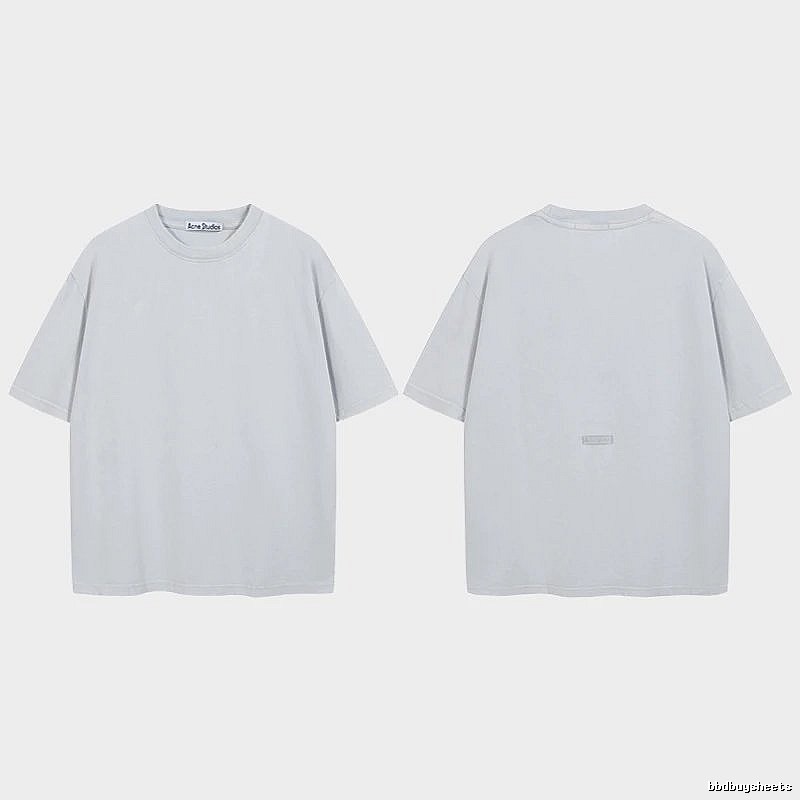 Acne Studios 2090-80 Blue Style Ac908040 Stockholm Logo T-Shirt Relaxed Styling