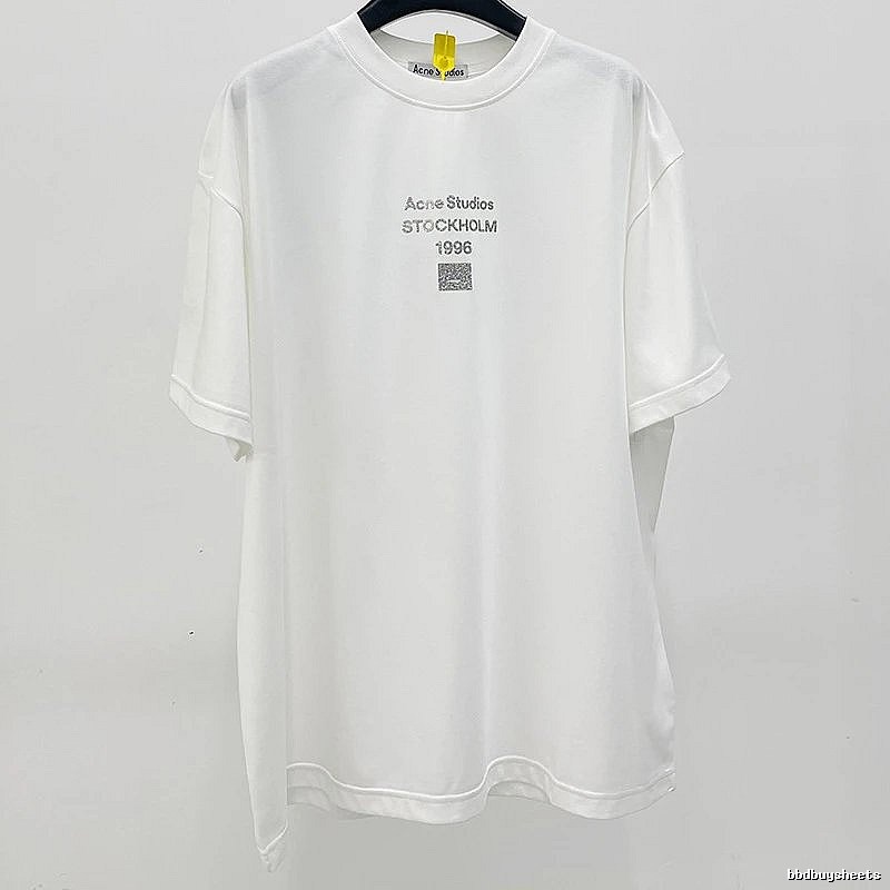 Acne Studios 2090-80 White Style Ac908066 Stockholm Logo T-Shirt Downtown Style
