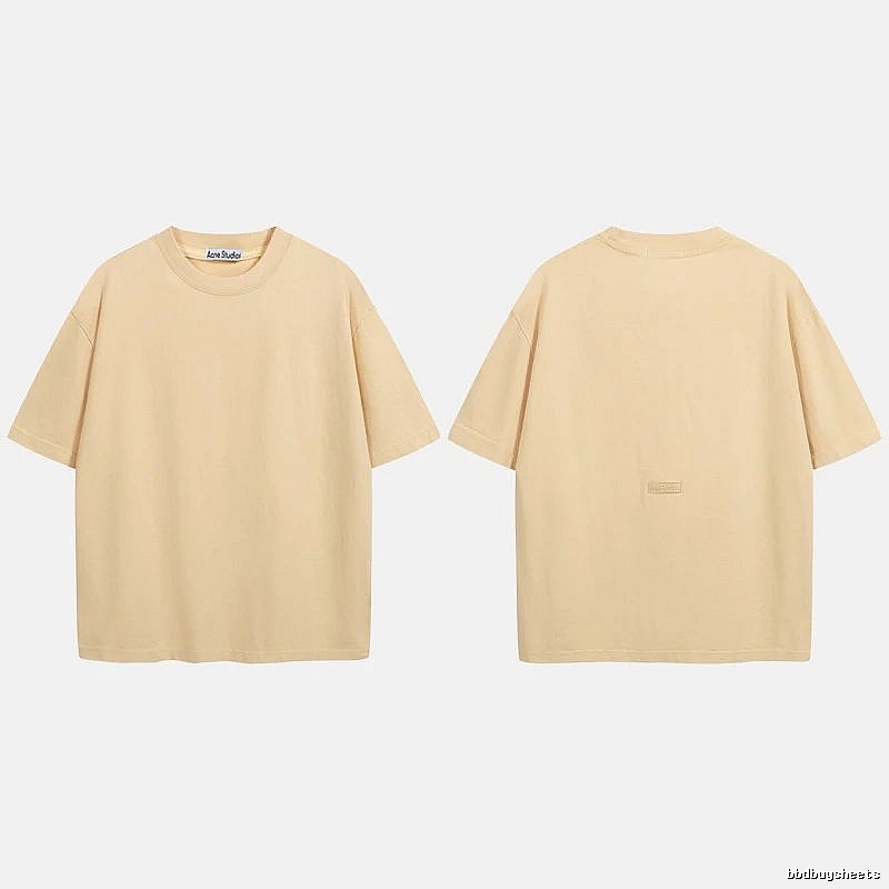 Acne Studios 2090-80 Yellow Style Ac908040 Stockholm Logo T-Shirt Match Day