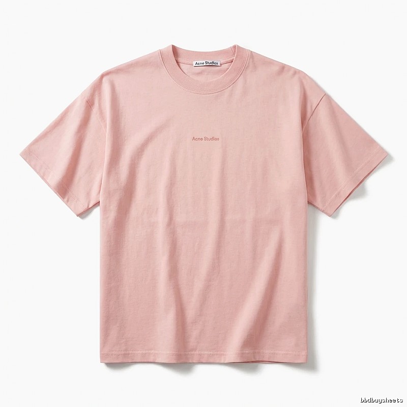Acne Studios minimalist style pink T-shirt