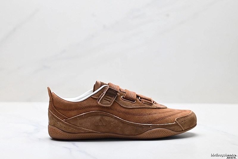 Adidas retro-style brown sports shoes