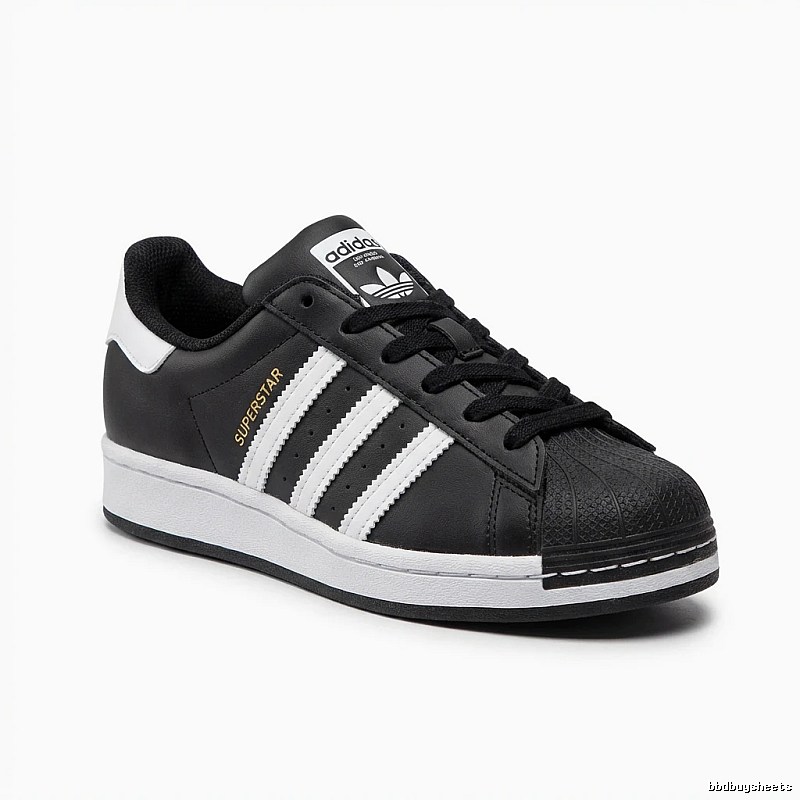 Adidas Superstar black and white classic sneakers