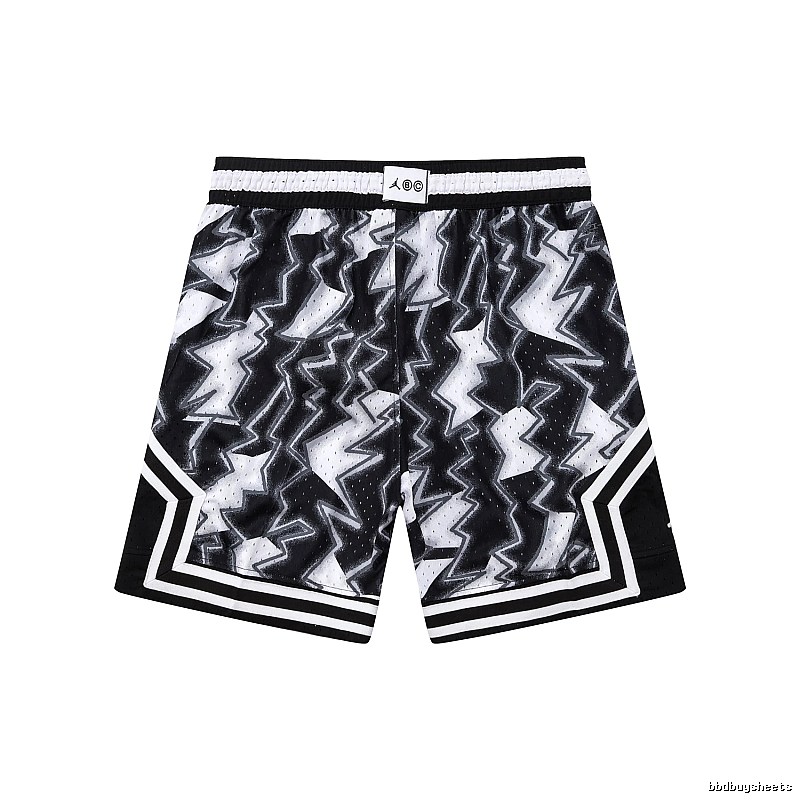 AJ Lightning series black and white shorts