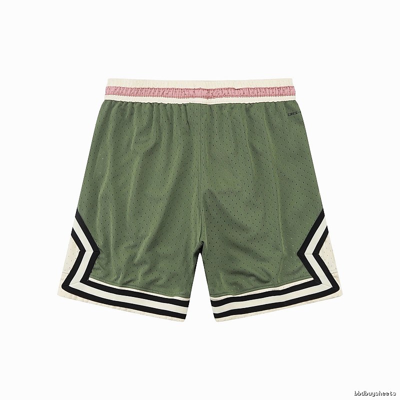 AJ retro-style green shorts