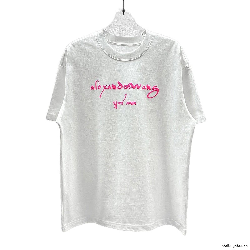 Alexander Wang Foam-Printed Cool & Trendy Style White T-Shirt