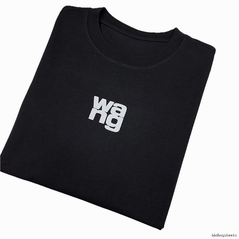 Alexander Wang Logo Street Style Black T-shirt