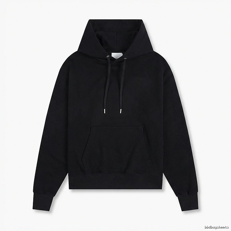 AMI Basic Style Simple Black Hoodie