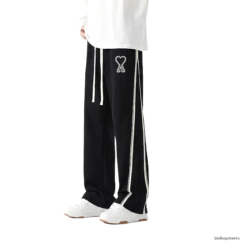 AMI fleece-lined warm black sweatpants