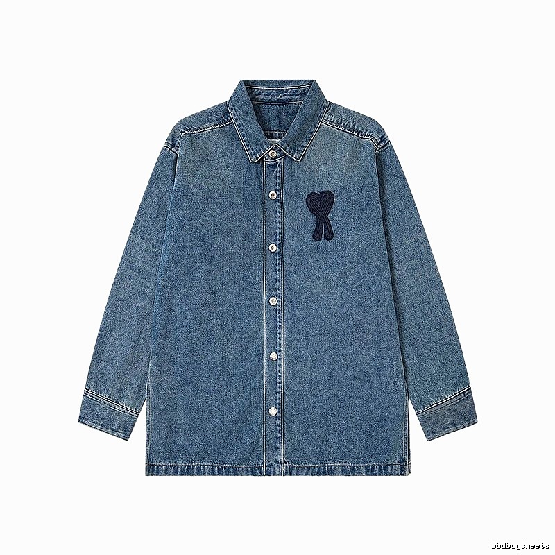 AMI Love Denim Shirt