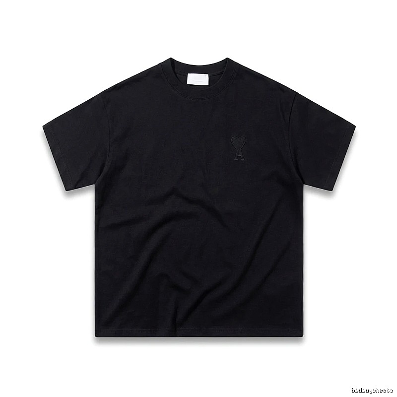 AMI Love Simple Style Black T-shirt