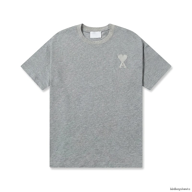 AMI Love Simple Style Gray T-shirt