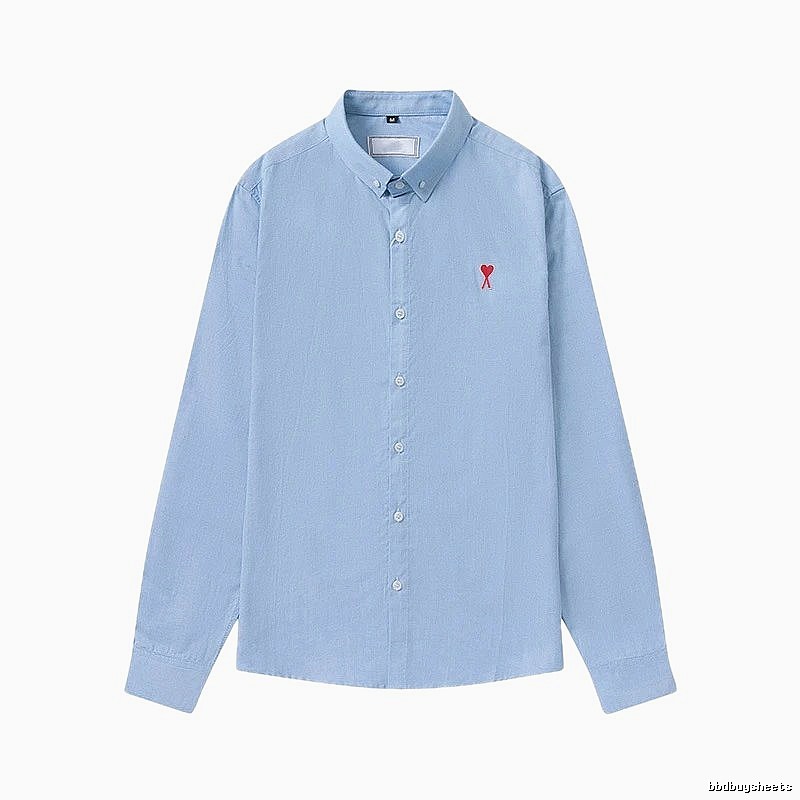 AMI minimalist style blue shirt