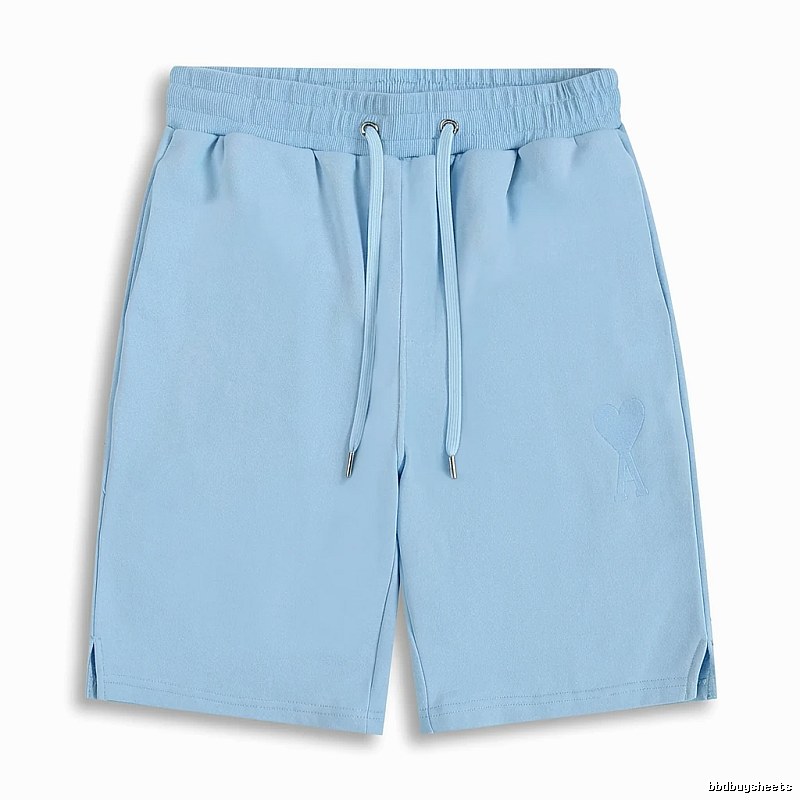 AMI minimalist style light blue shorts