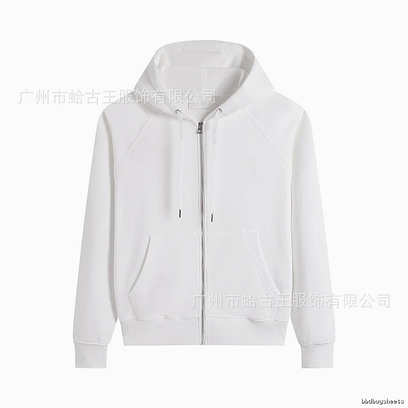AMI minimalist style white hoodie