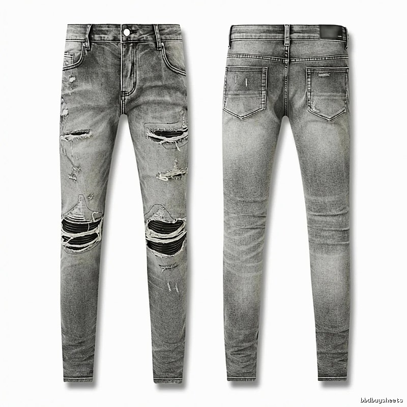 AMI Ripped Trendy Brand Jeans