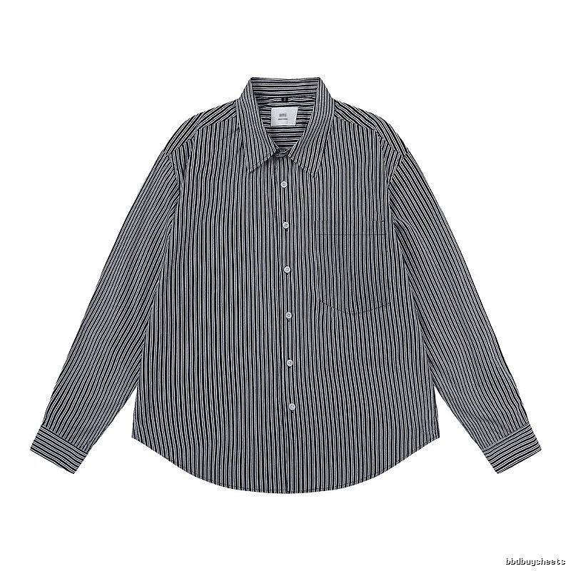 AMI Stripe Minimalist Style Shirt