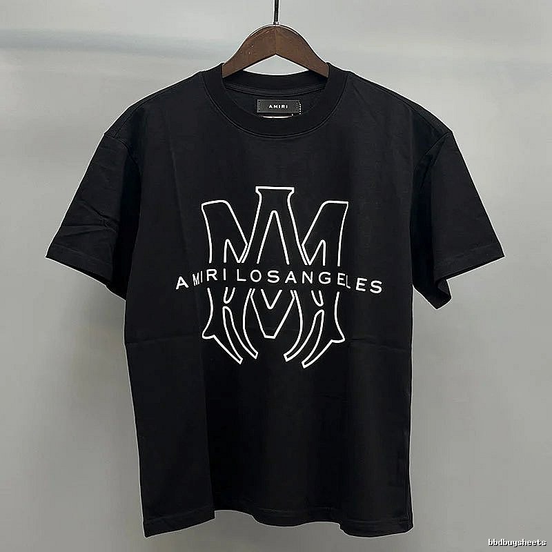 Amiri Black Records Graphic T-Shirt Easy Pairing