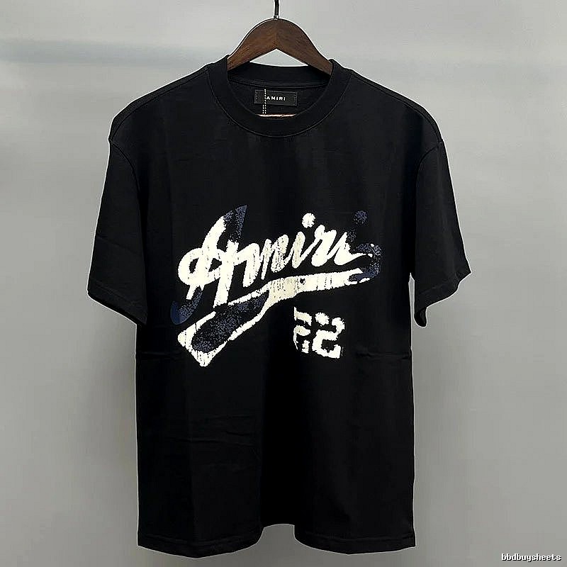 Amiri Black White Records Graphic T-Shirt Campus Look