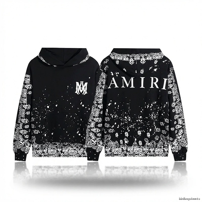 AMIRI Dark Style Cashew Flower Sweatshirt